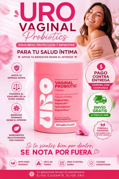 URO VAGINAL PROBIOTICS PARA LA SALUD VAGINAL DE LA MUJERES,